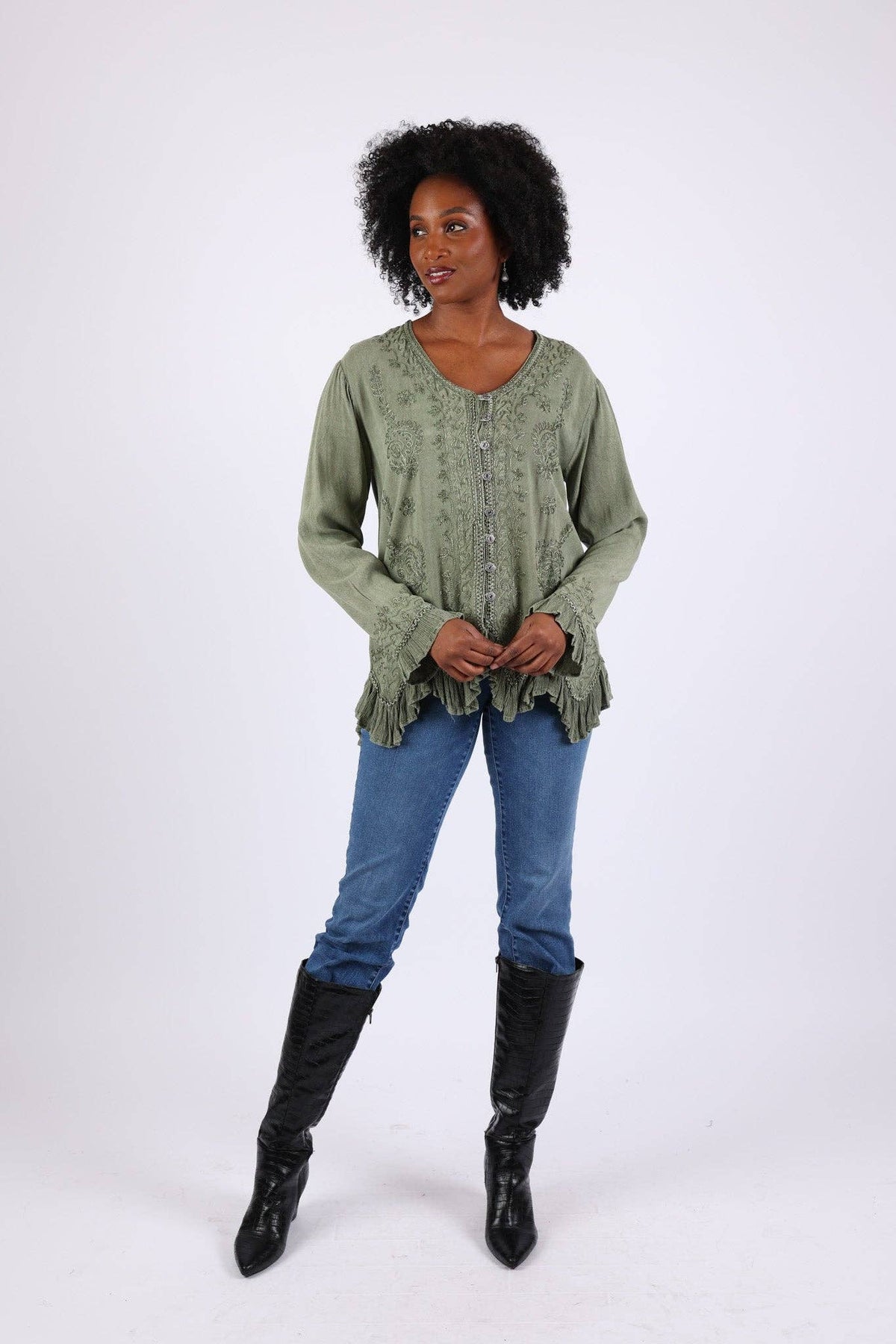 Embroidered Vintage Top