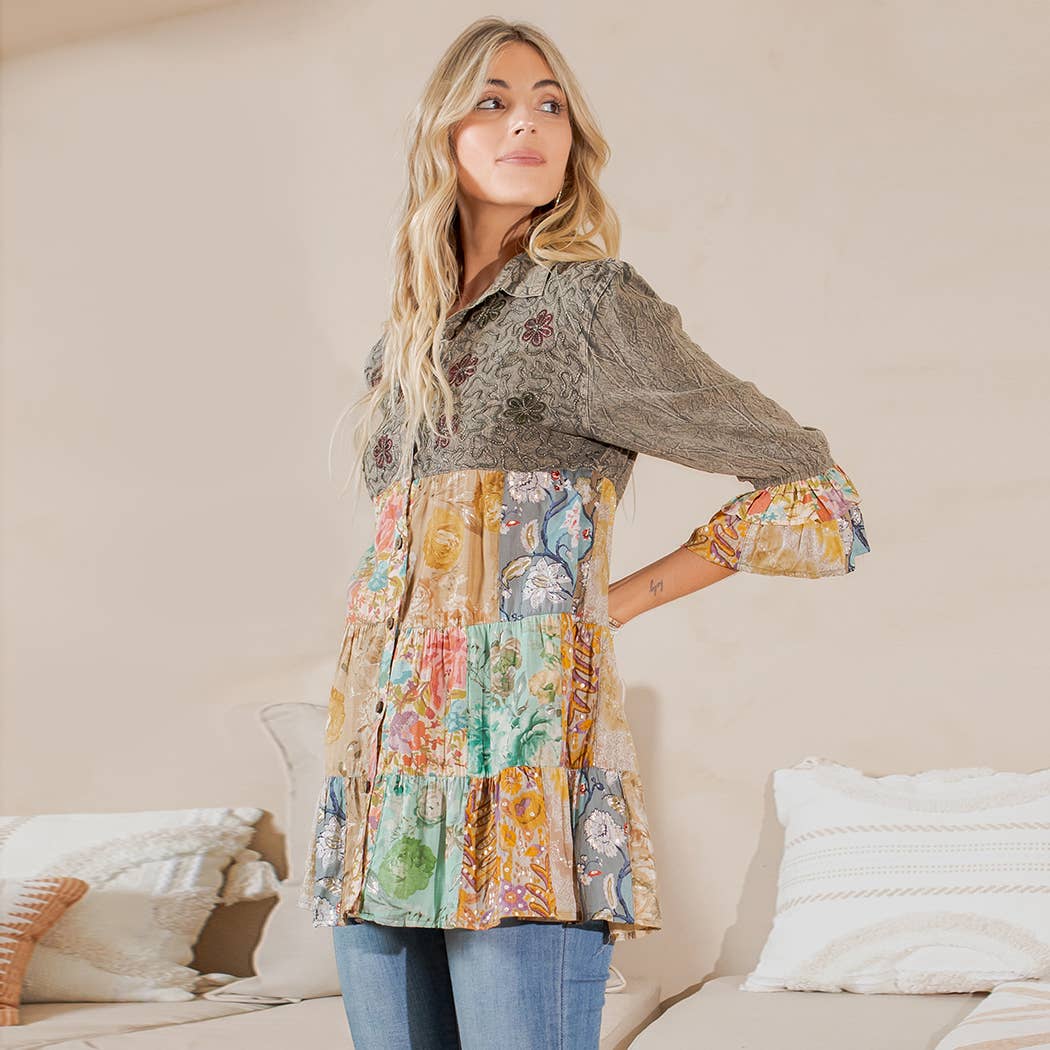 Tiered Bohemian Top