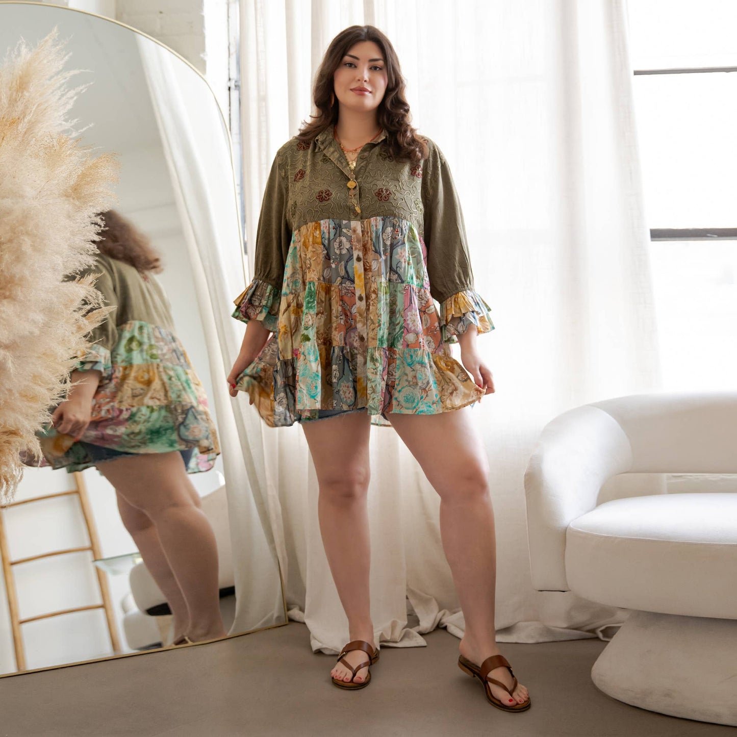 Tiered Bohemian Top