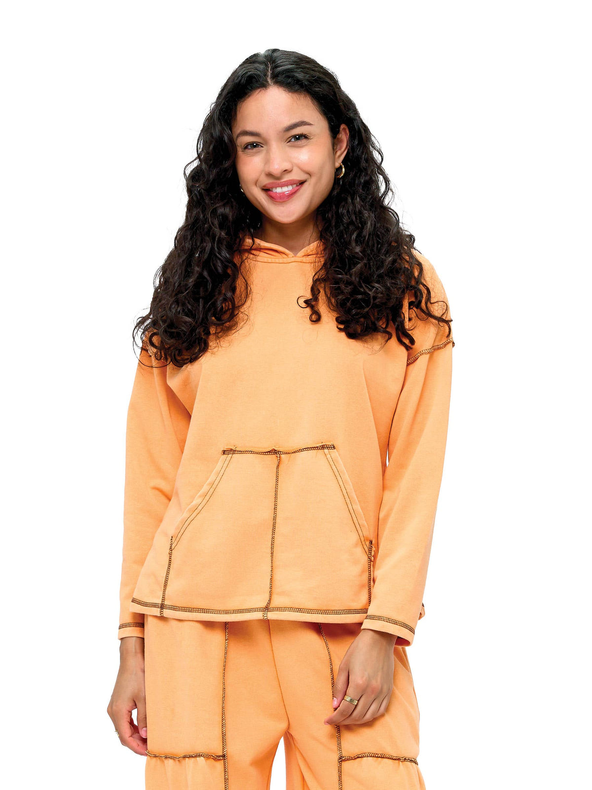 Orange Vintage Hoodie