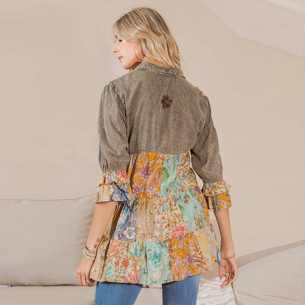 Tiered Bohemian Top