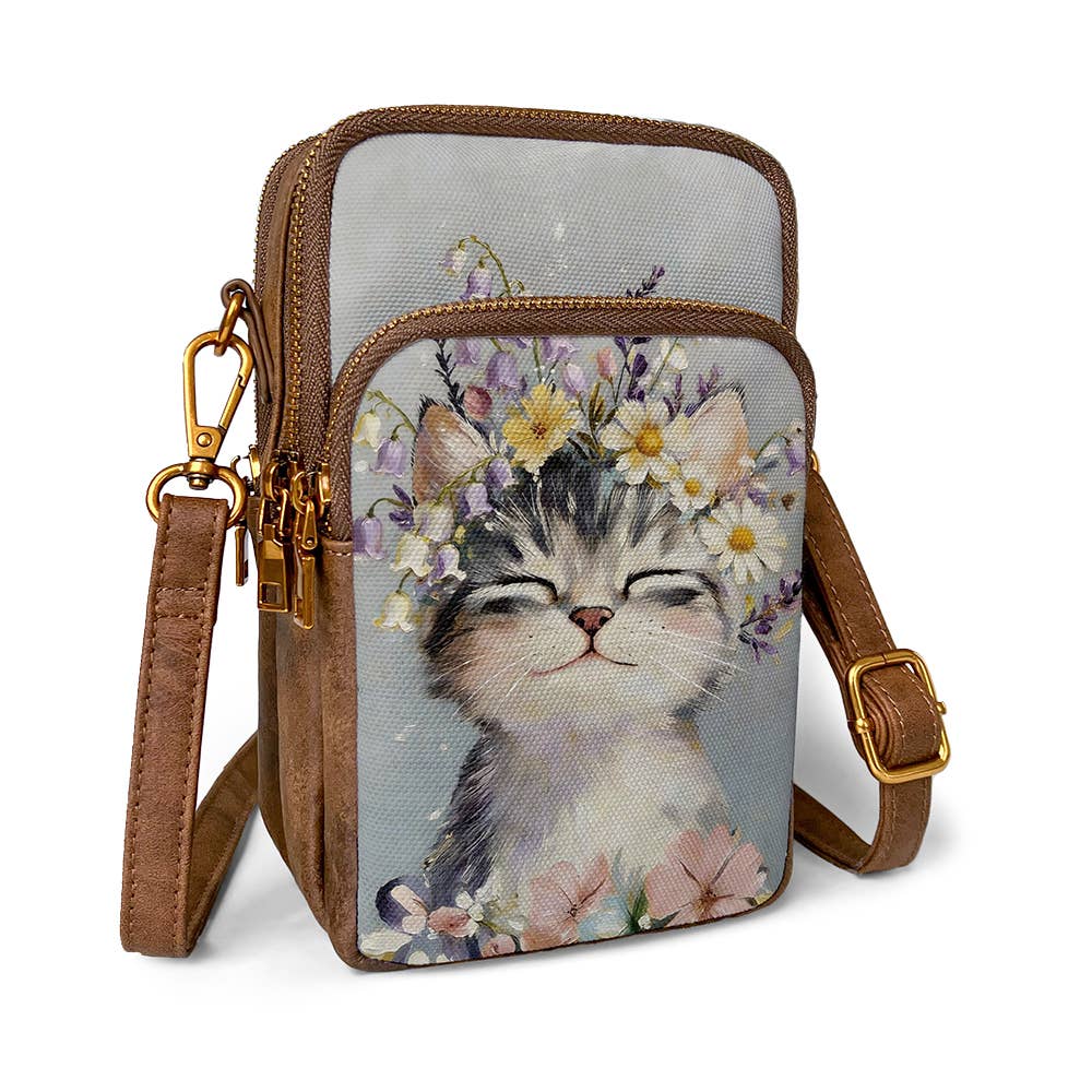 Charming Kitten Cellphone Crossbody