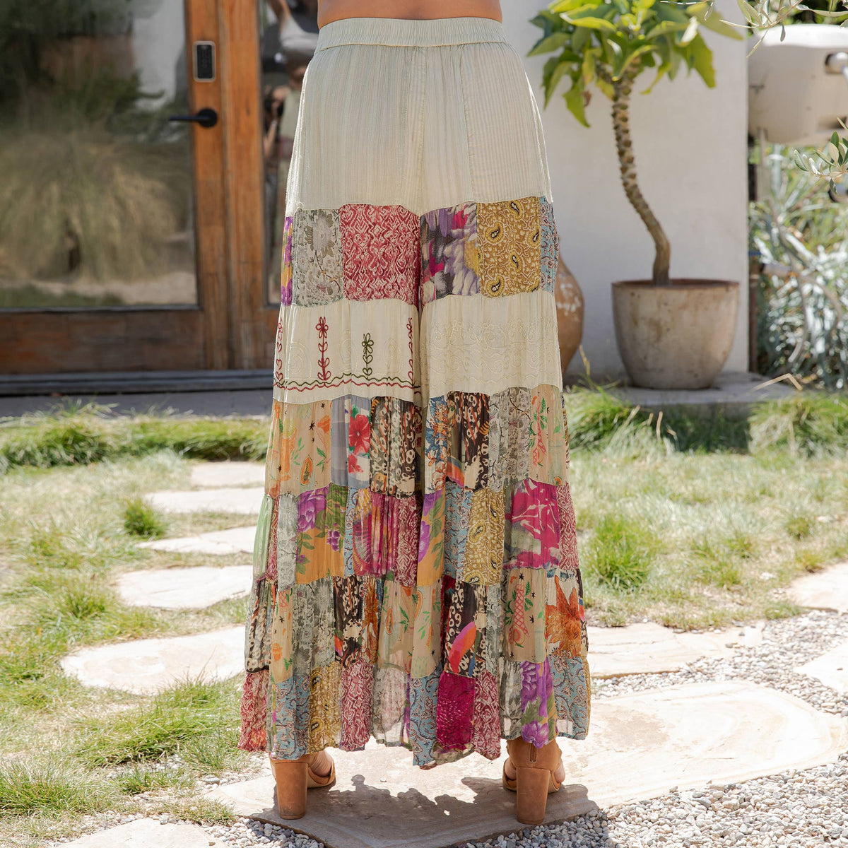 Boho wide-leg pants: Pearl