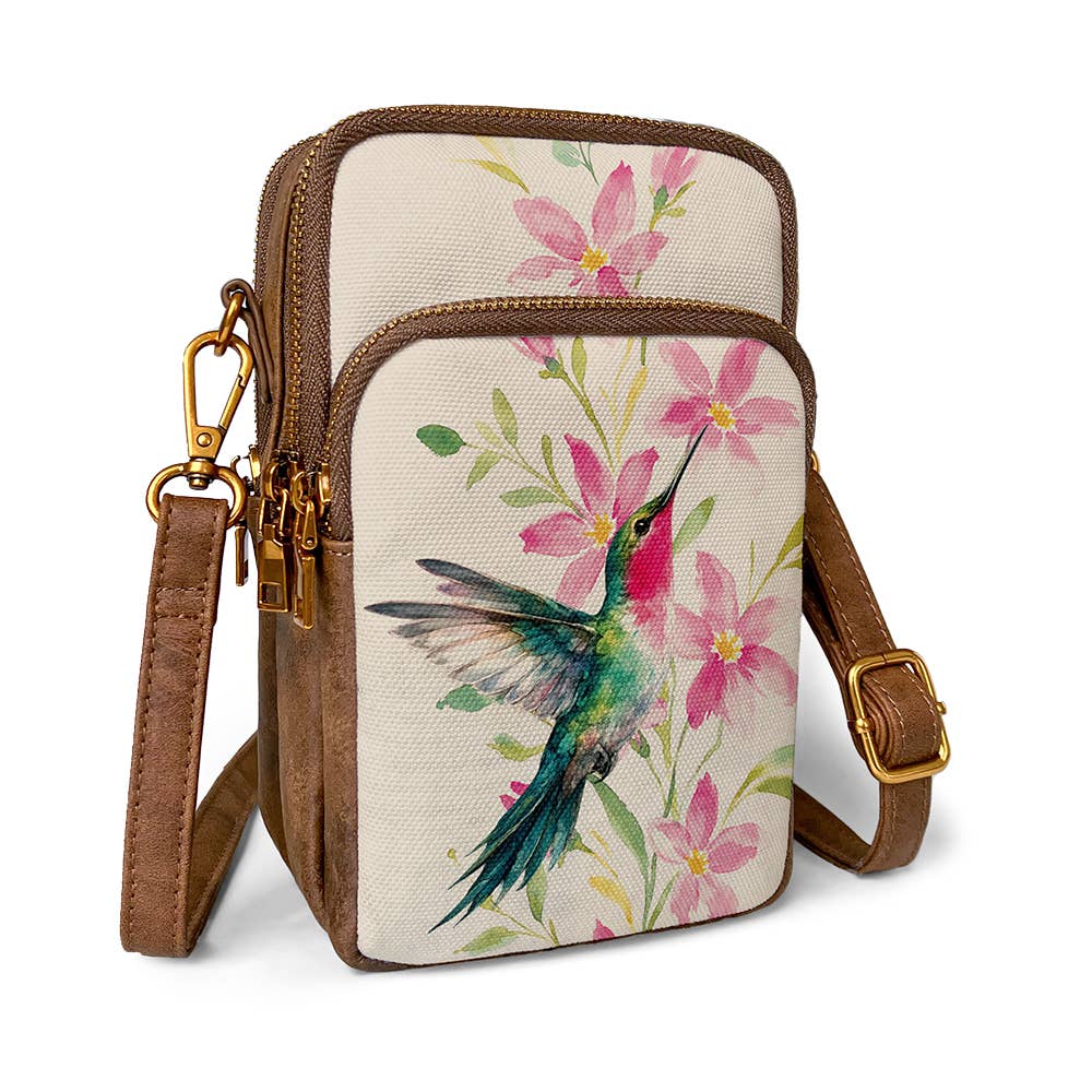 Hummingbird Cellphone Crossbody