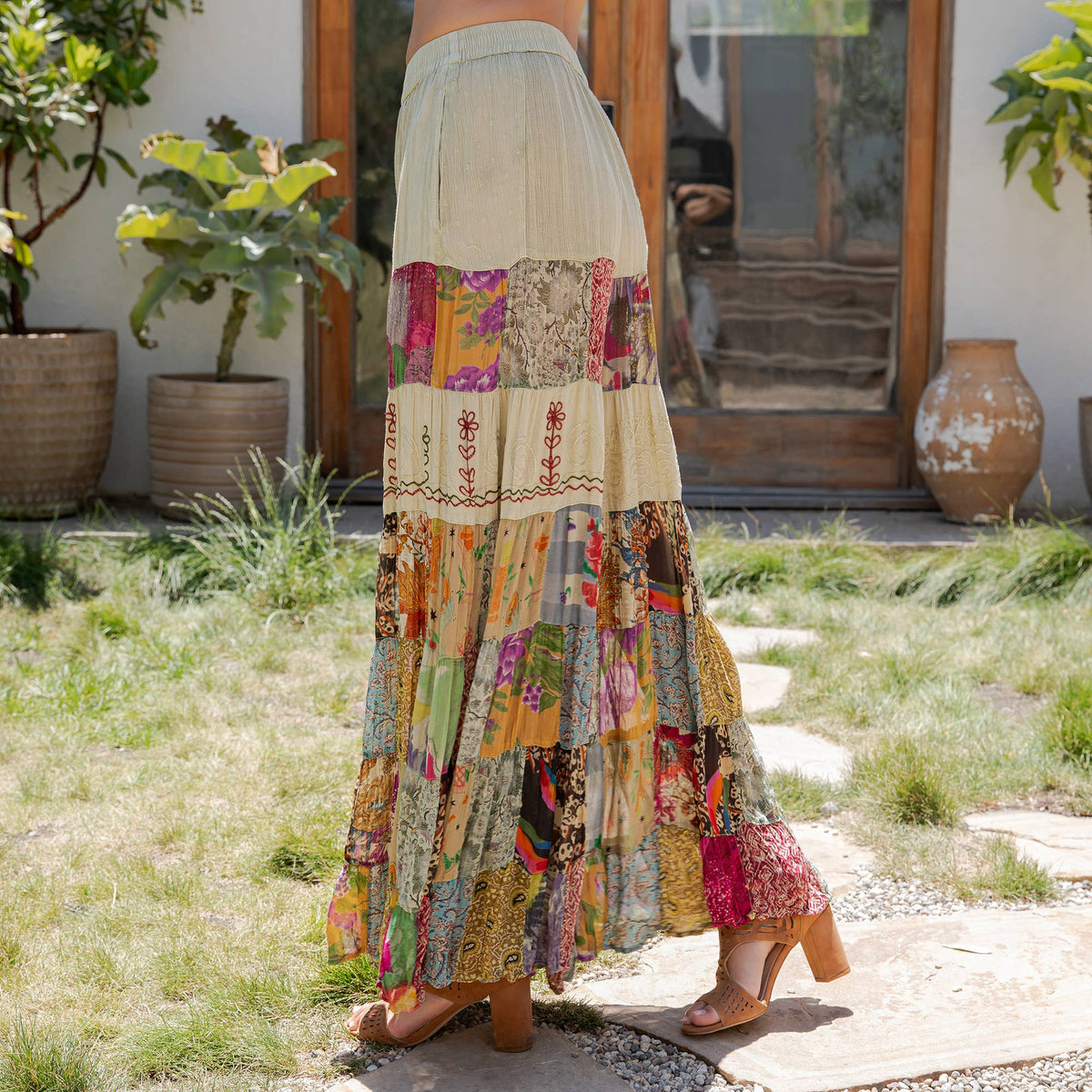 Boho wide-leg pants: Pearl