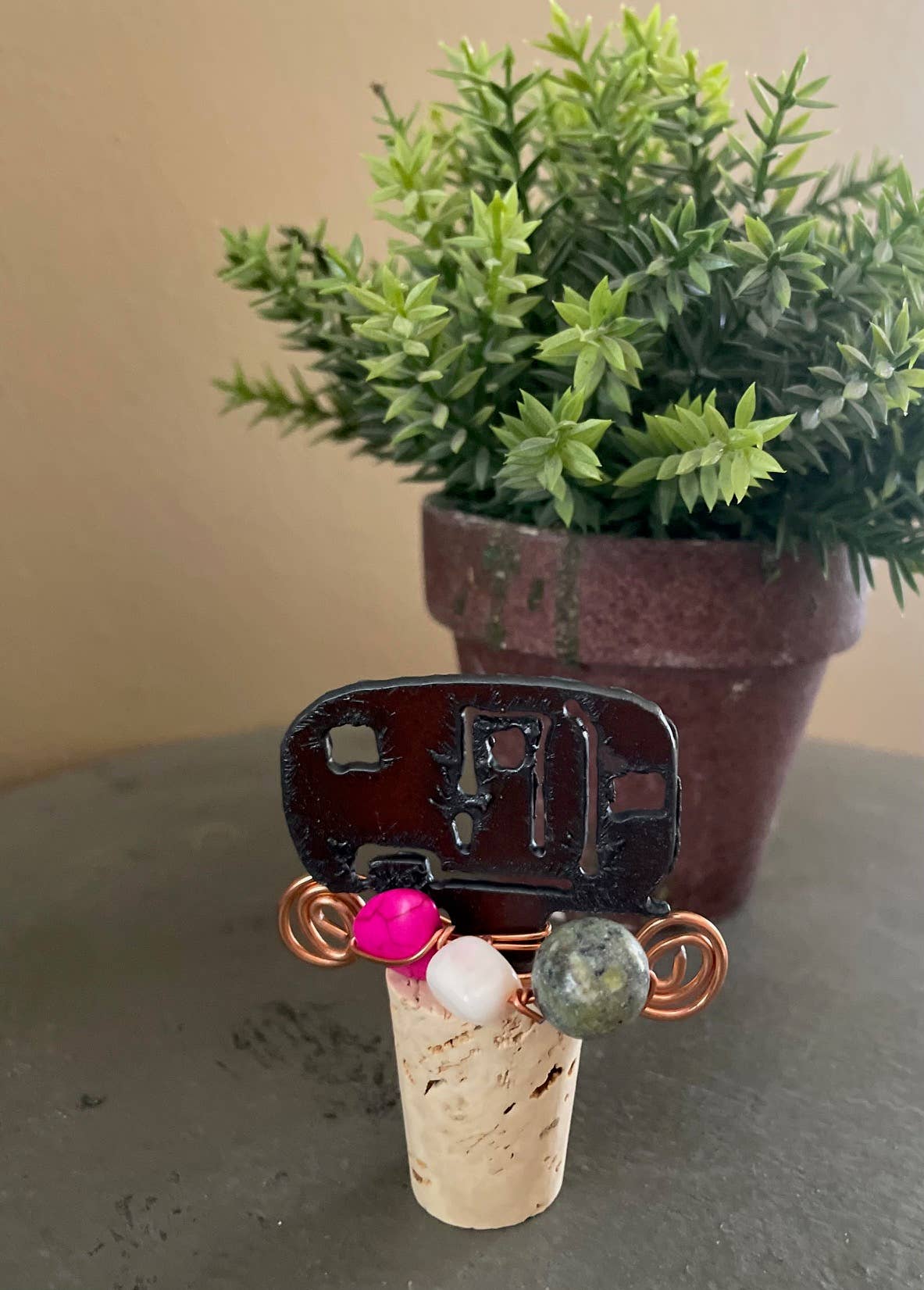 Rustic Wine Cork: Camper