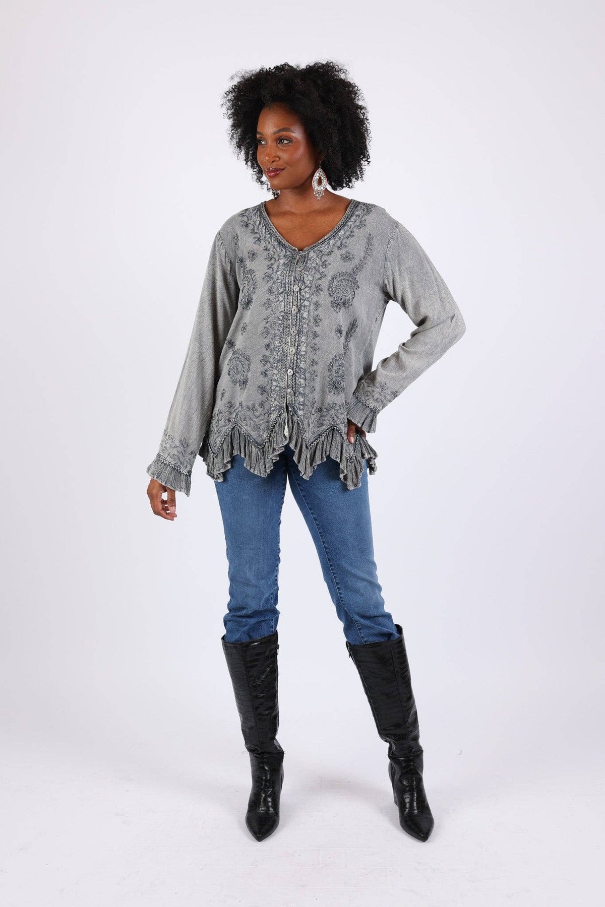 Embroidered Vintage Top