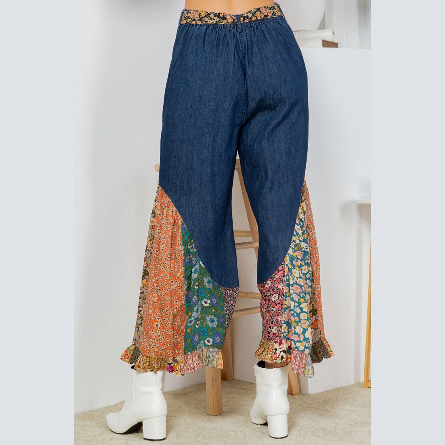 Denim Bellbottom Pants