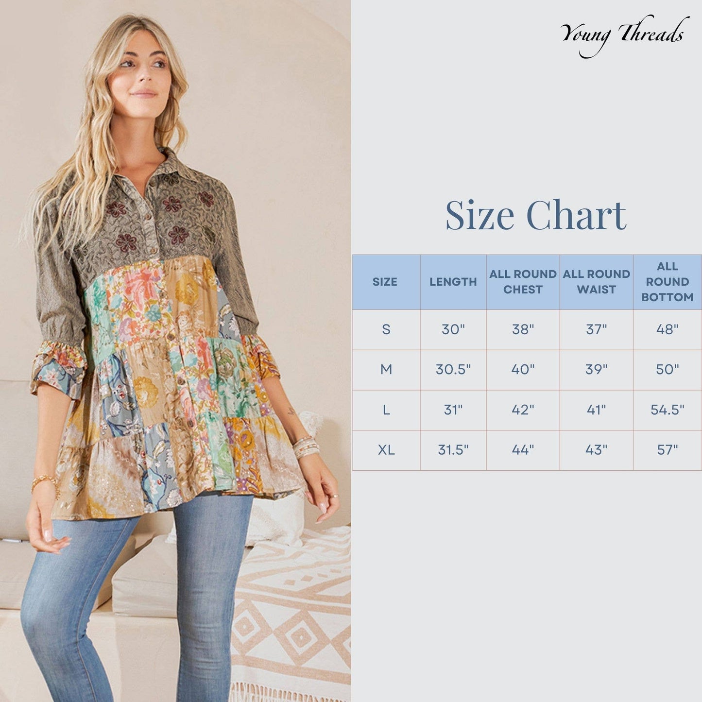 Tiered Bohemian Top