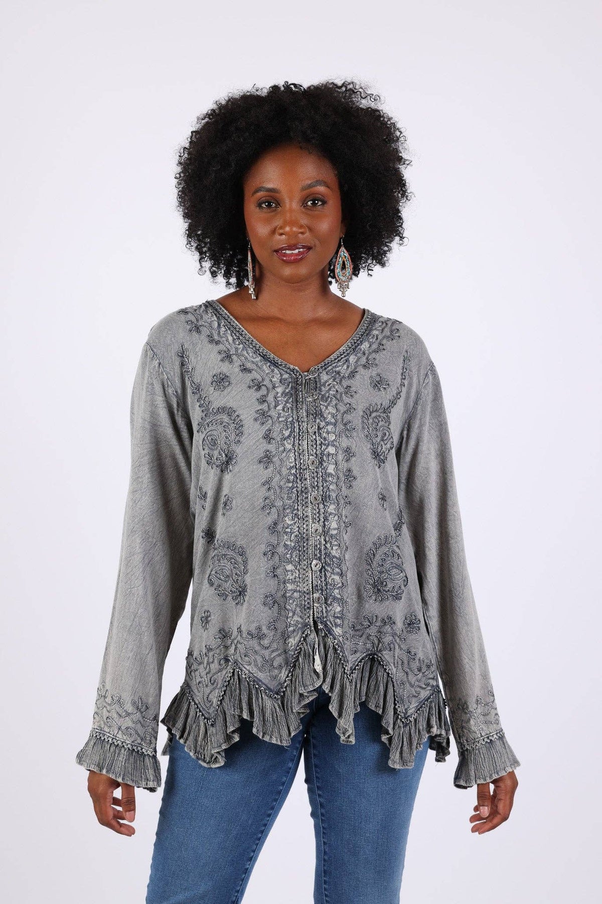 Embroidered Vintage Top