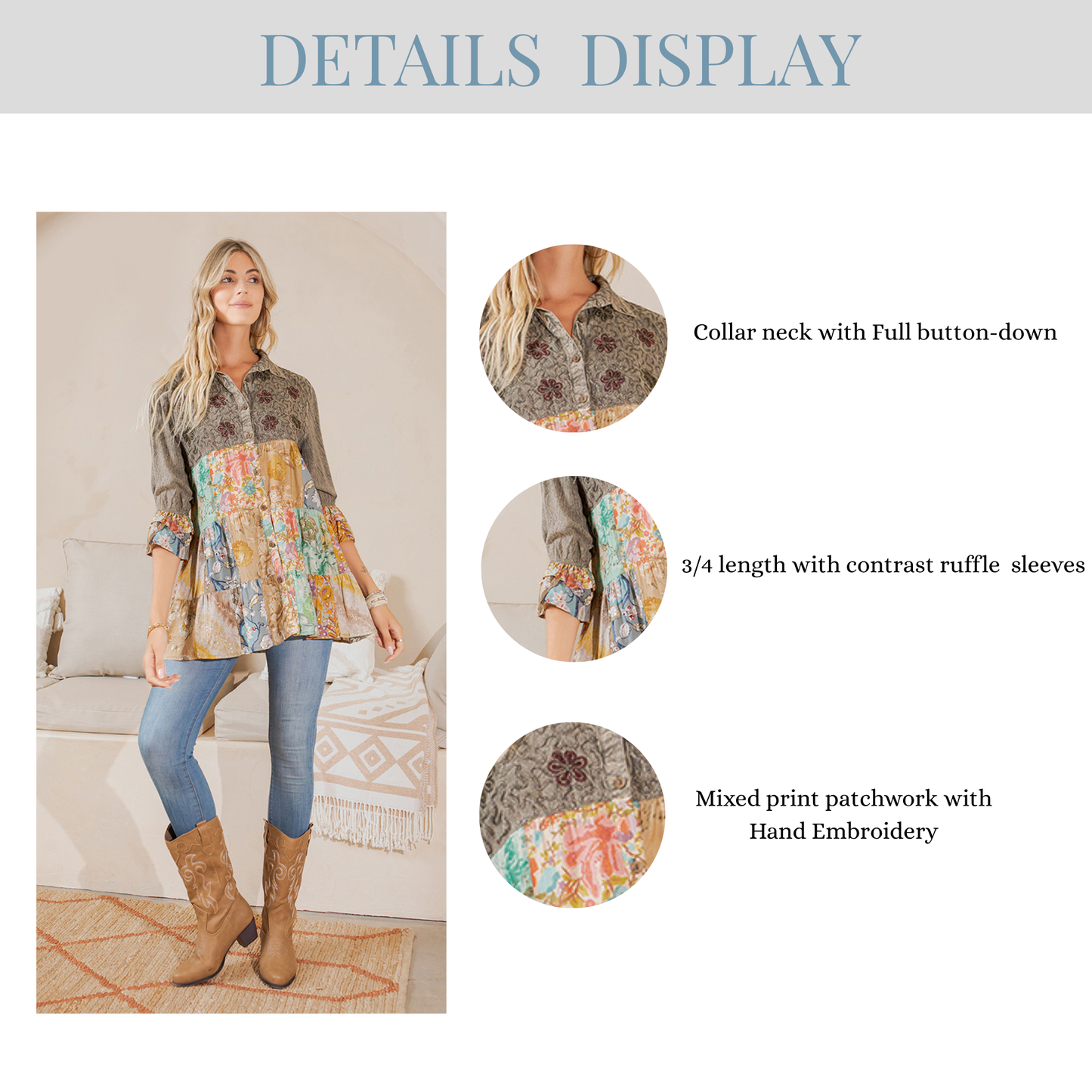 Tiered Bohemian Top