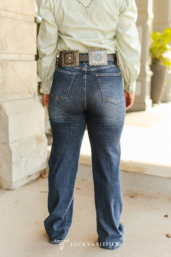 Mid Rise Trouser Jeans