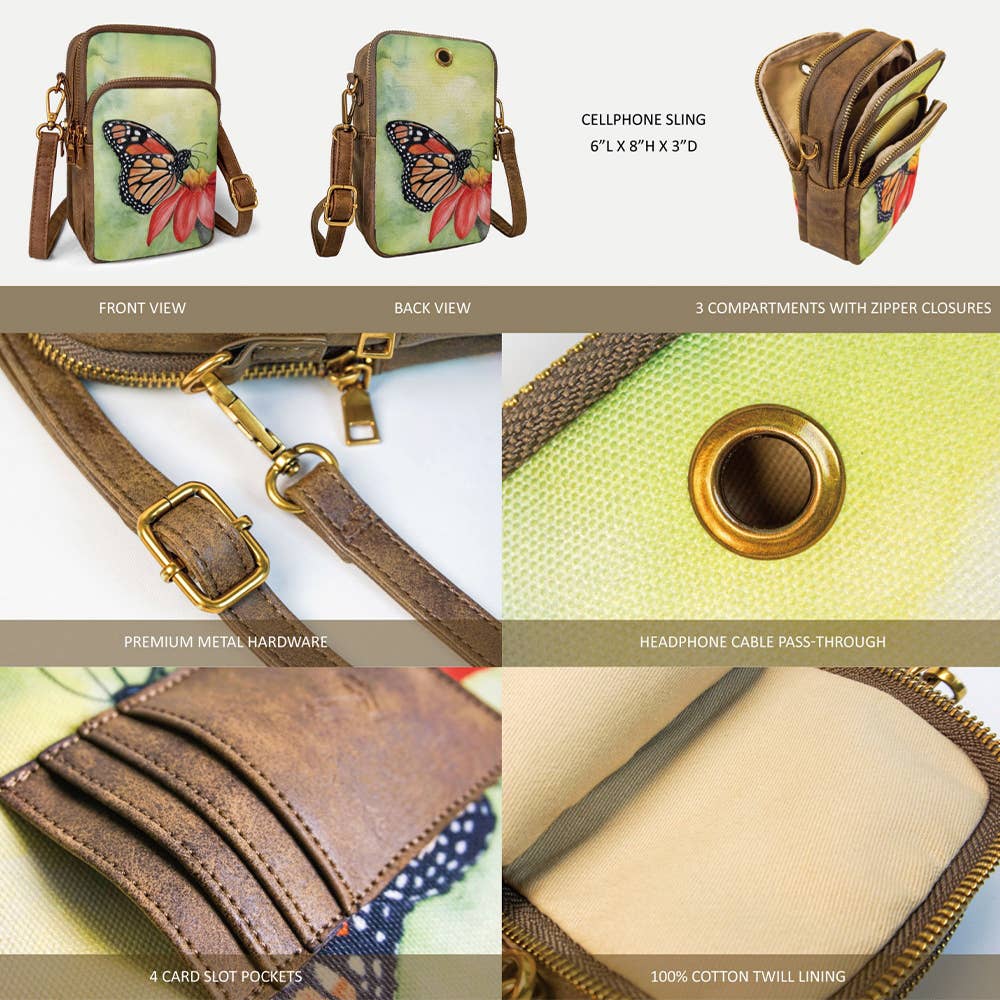 Hummingbird Cellphone Crossbody
