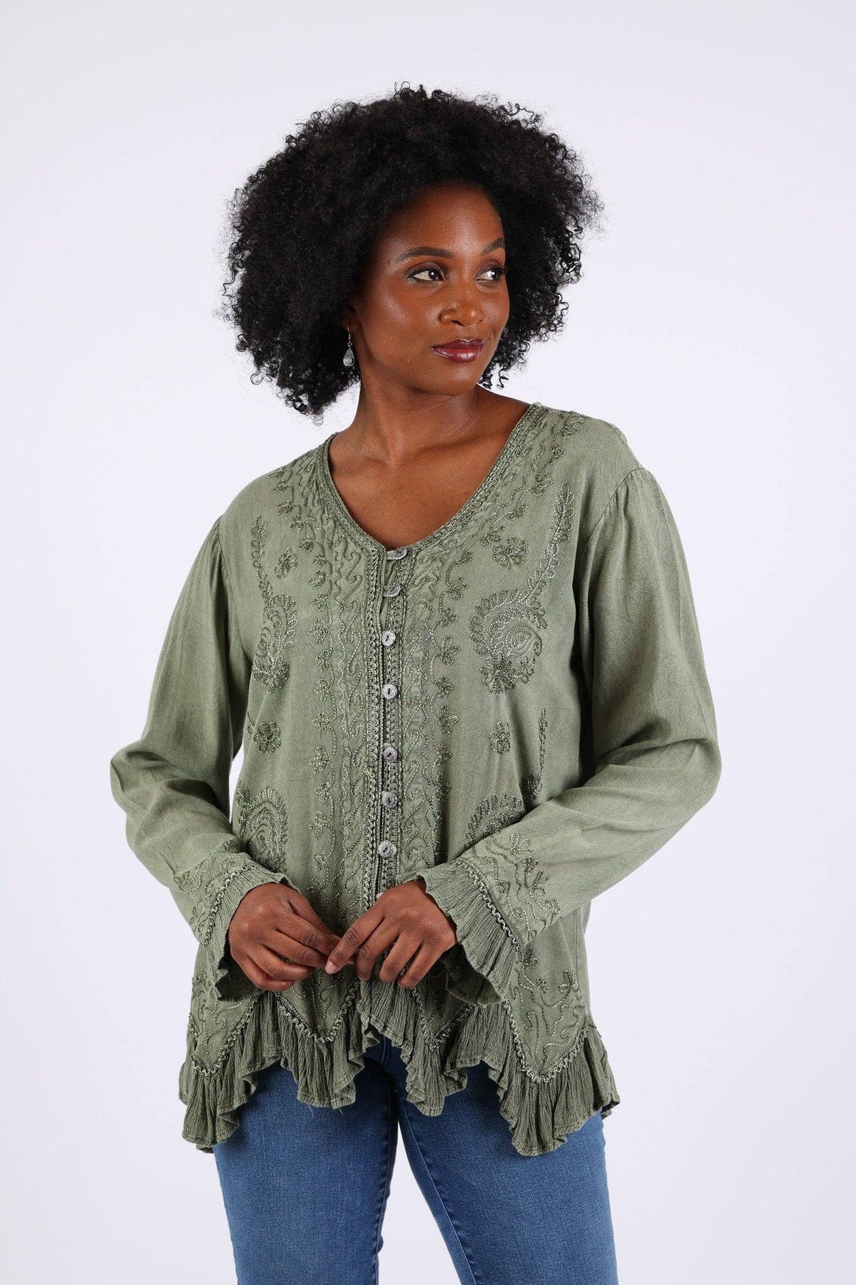 Embroidered Vintage Top