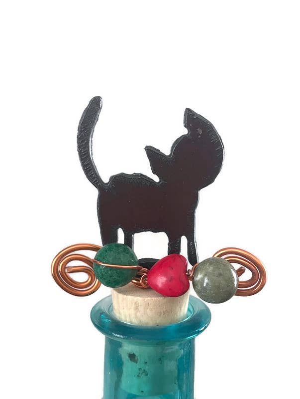 Rustic Wine Cork: Cat
