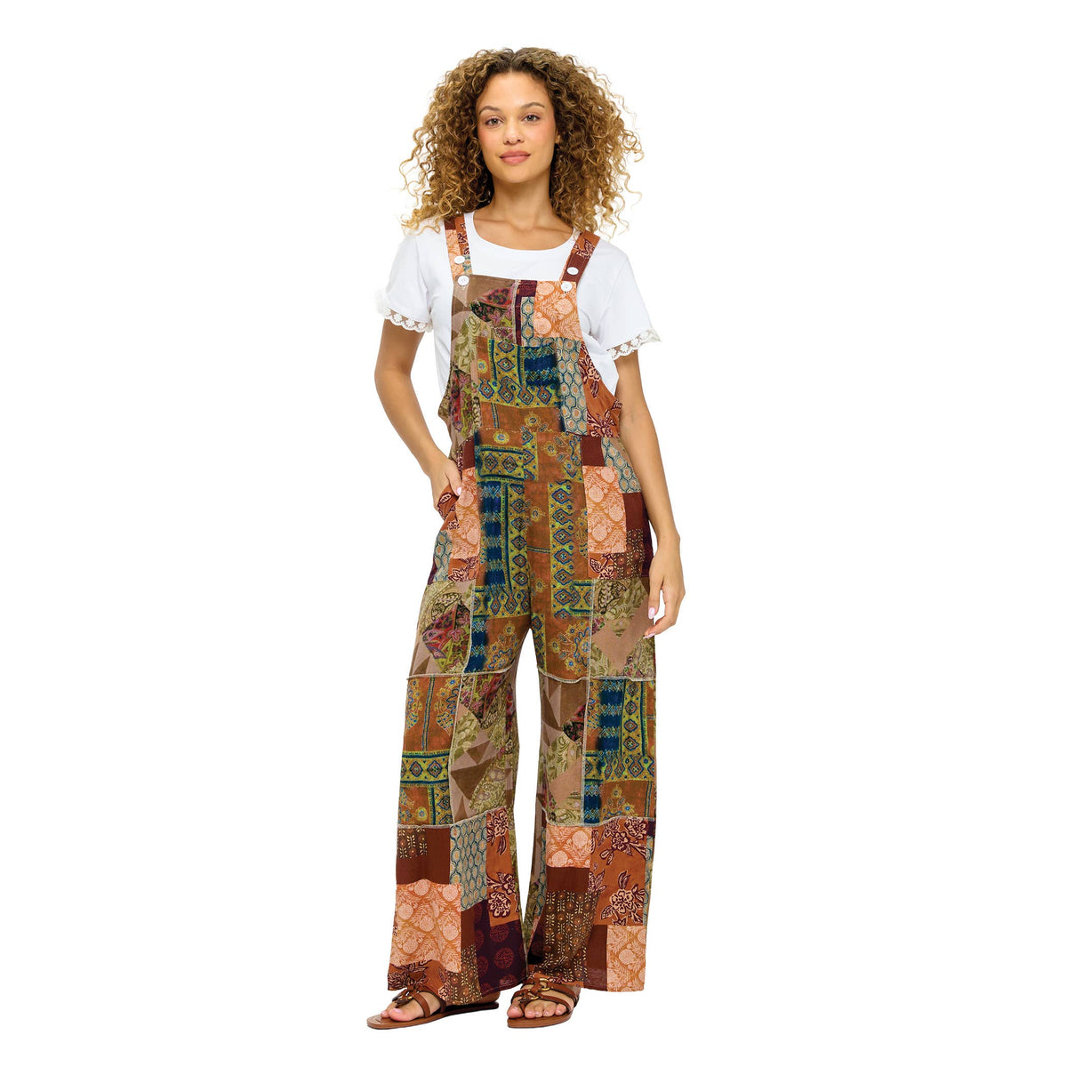 Boho Overall Patchwork: Earthy