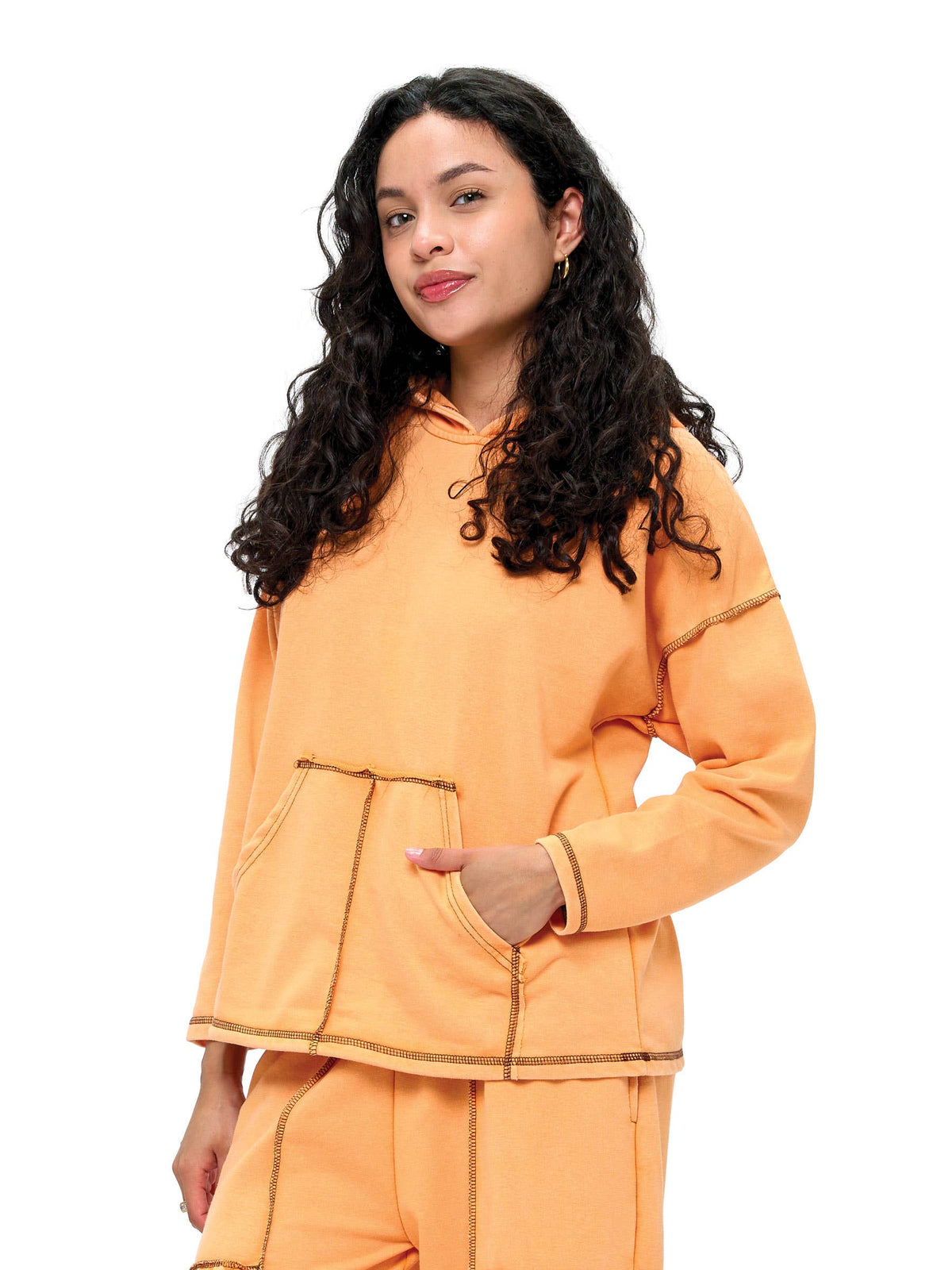 Orange Vintage Hoodie
