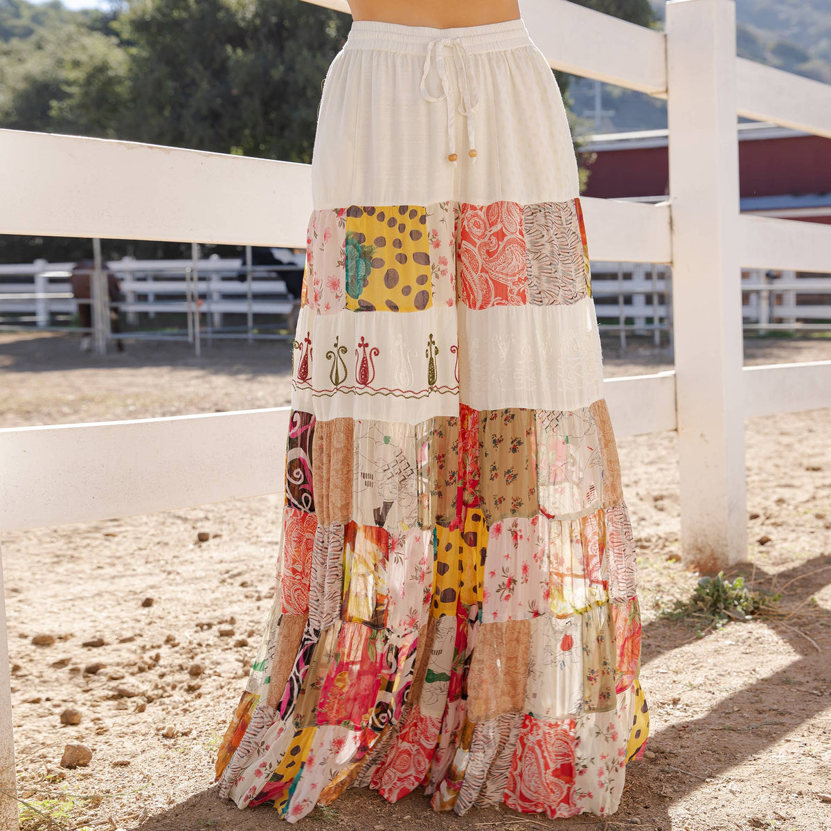 Boho wide-leg pants: Pearl
