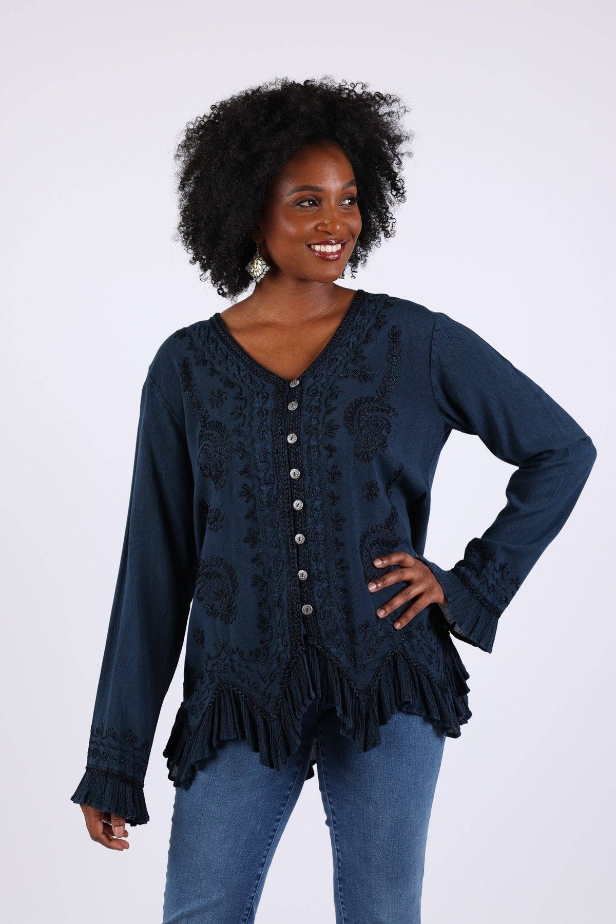 Embroidered Vintage Top