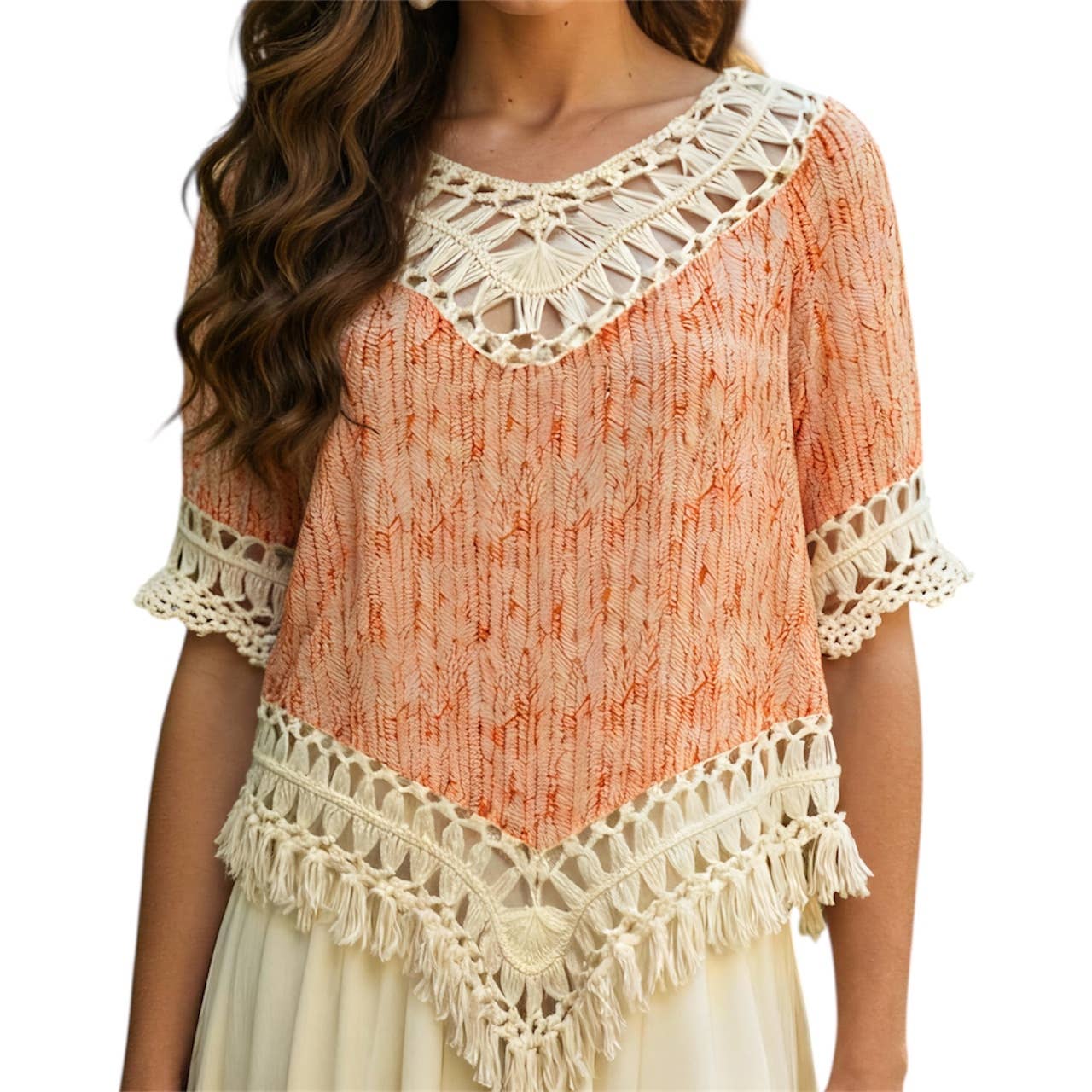 Crochet Trim Blouse
