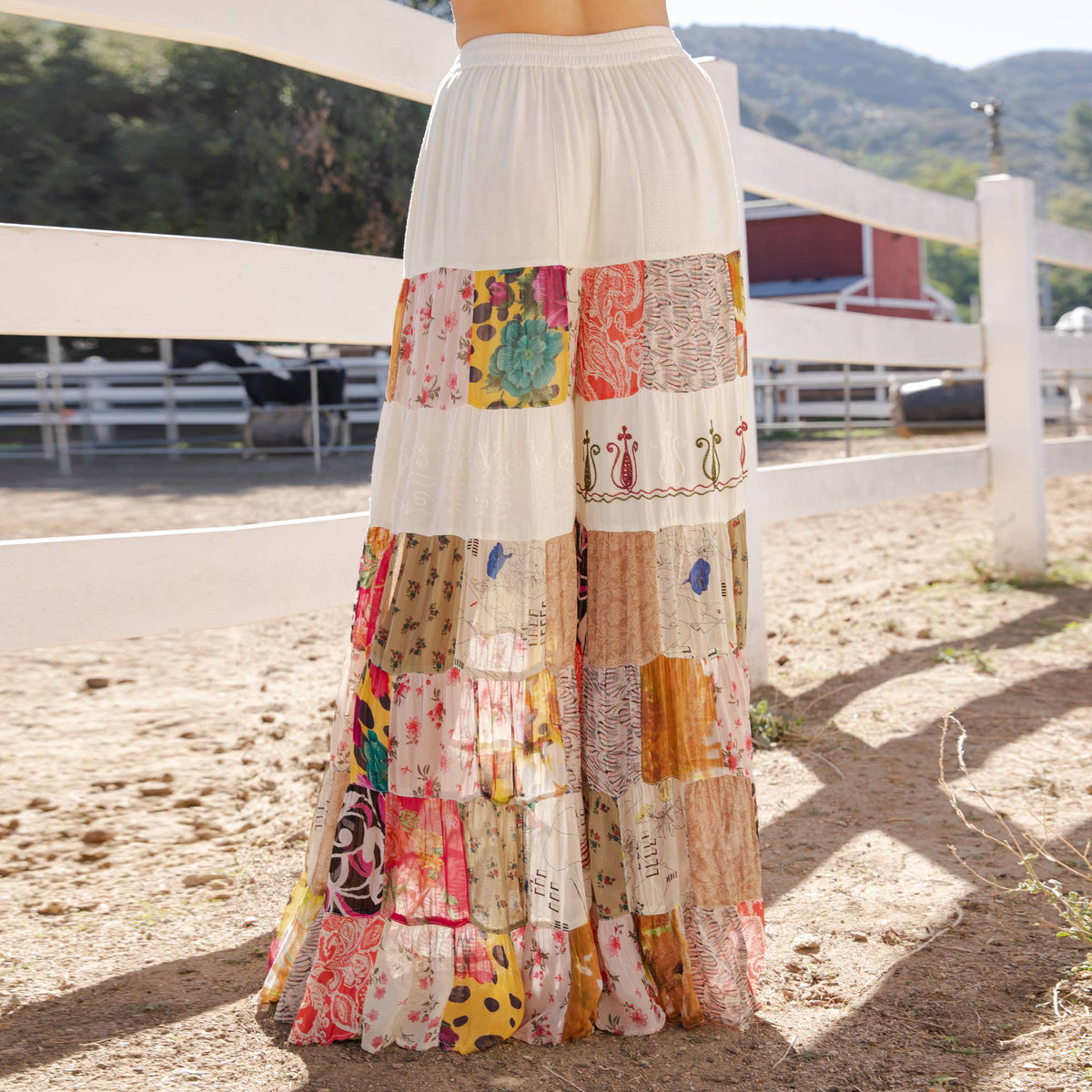 Boho wide-leg pants: Pearl