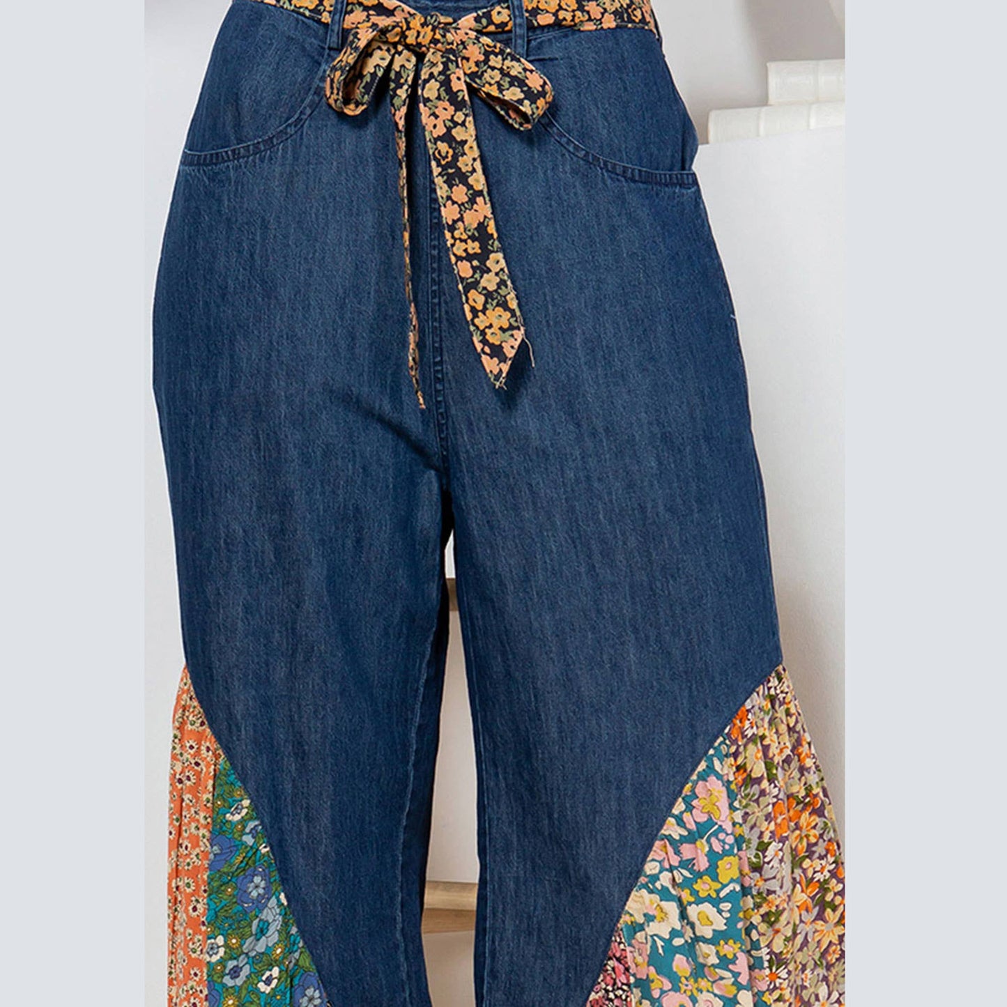 Denim Bellbottom Pants