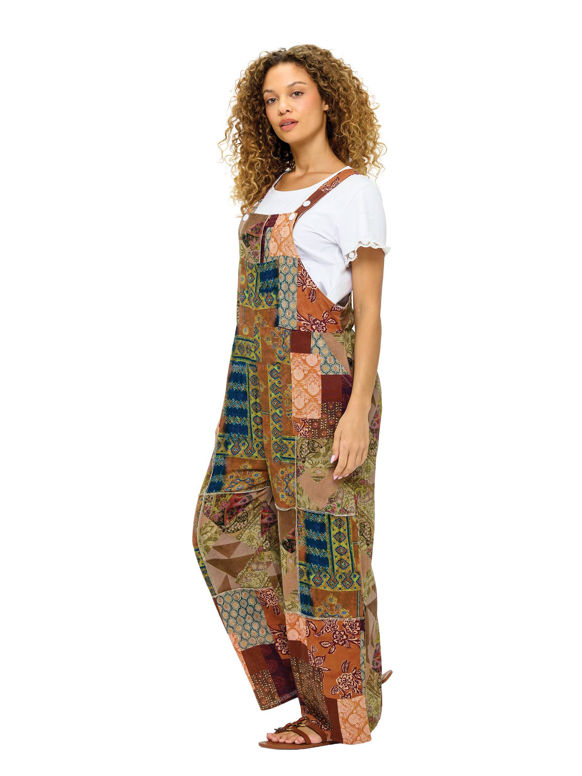 Boho Overall Patchwork: Earthy