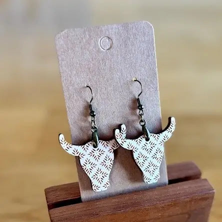 Western Cow Shaped Earrings